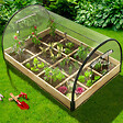ID MARKET - Carré potager 12 compartiments + housse serre châssis - vignette