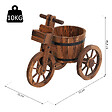 OUTSUNNY - Porte plante tricycle - étagère de pots de fleurs - jardinière dim. 52L x 31l x 45H cm - bois de sapin - vignette
