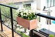 CENTRALE BRICO - Lot de 2 supports tout reglable pour jardinière - 16 à 26 cm - Acier époxy - vignette