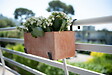 CENTRALE BRICO - Support jardinière crochet fer plat anthracite - 35x14 cm - Acier époxy - vignette
