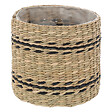 ATMOSPHERA - Lot de 2 Cache-pots en fibre naturelle D 16 et D 14 cm - vignette