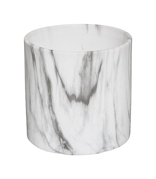 ATMOSPHERA - Lot de 2 Pots de fleurs en Céramique effet Marbre Noir & Blanc - large