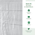 OUTSUNNY - Serre de jardin 2 tablettes dim. 1,86L x 1,2l x 1,9H m porte déroulante acier PE haute densité 140 g/m² transparent blanc - vignette