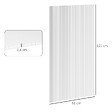 OUTSUNNY - Lot de 14 panneaux polycarbonate alvéolaire 4 mm transparent dim. 121L x 61l cm - vignette