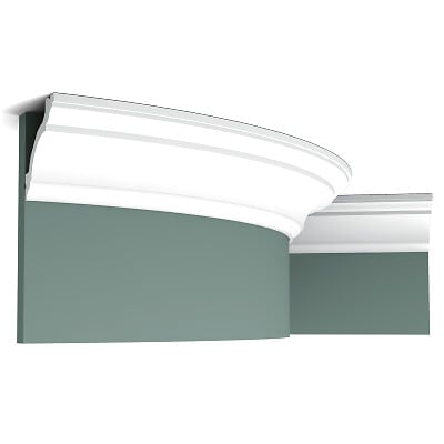 ORAC DECOR - C213 Corniche plafond Orac Decor- 8x8x200cm (h x p x L) - moulure décorative polyuréthane Carton complet - large
