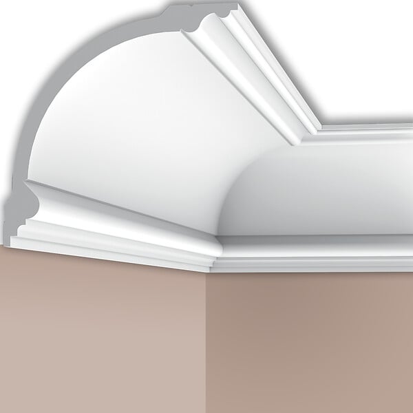 SANS - Corniche plafond Cimaises et plus C17 -18x18x200cm (h x p x L) - moulure décorative polyuréthane - large
