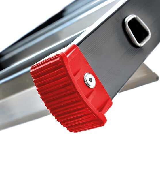 HAILO - Escabeau professionnel de chantier roulant pliable en aluminium 6 marches Hailo - large