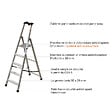 MATISERE - Escabeau pro 3 marches - Hauteur atteignable max: 2.65m - Q50/3 - vignette