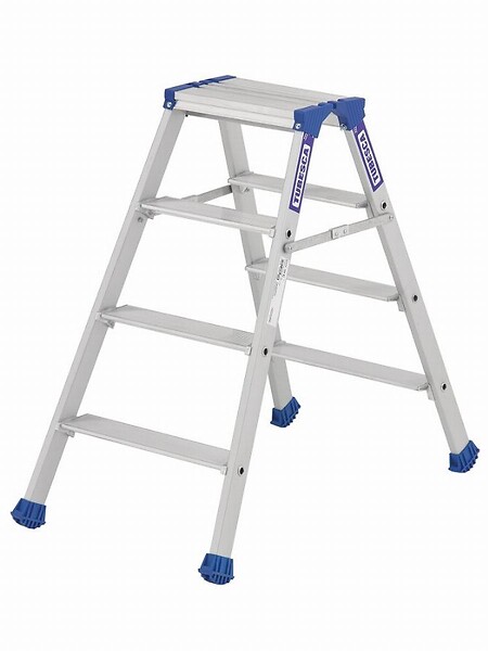 TUBESCA - Marchepied pliant double marche Platinium 4 marches hauteur travail maxi 181 m - large