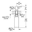 GROHE - Distributeur de savon liquide COSMOPOLITAN GROHE 40535000 - 500 ml - vignette