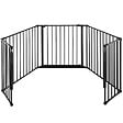 TECTAKE - Barrière de sécurité AGNI 5 panneaux avec portillon - vignette