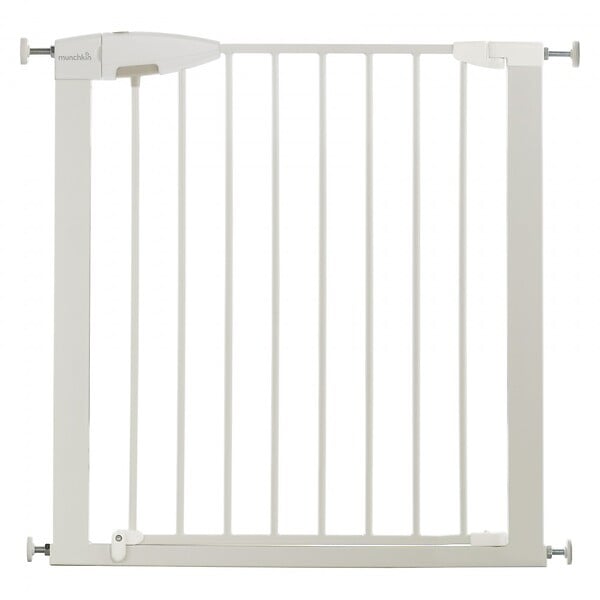 CENTRALE BRICO - Barrière De Sécurité Enfant Munchkin Portillon Semi-auto Métal Blanc, L.73 /79cm - large