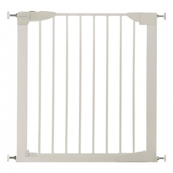 CENTRALE BRICO - Barrière De Sécurité Enfant Munchkin Portillon Automatique Métal, L.76 /82cm - large