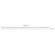 HOMCOM - Kit de porte coulissante système galandage pour porte épaisseur 35-45 ou 40-45 mm longueur rail 1,83 m charge max. 100 Kg acier blanc - vignette