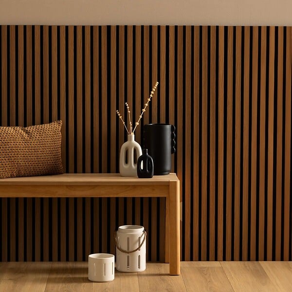 ATMOSPHERA - Panneau décoratif mural en Bois foncé 120 x 60 cm - large