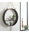 ATMOSPHERA - Étagère murale en Métal Noir D 54 cm - vignette