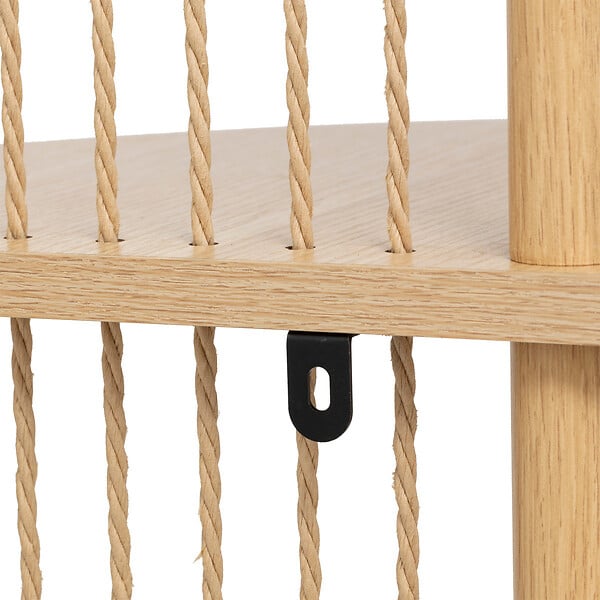 5 FIVE SIMPLY SMART - Meuble Etagère d'angle en bois et acier 4 niveaux Beige H 110 cm - large
