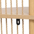5 FIVE SIMPLY SMART - Meuble Etagère d'angle en bois et acier 4 niveaux Beige H 110 cm - vignette