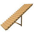 VINUOVO - BERLIN Escalier extérieur bois 16 marches H 275cm L-160cm fermé - vignette