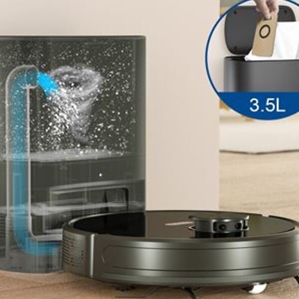 EZICLEAN - Robot aspirateur laveur connecté avec base aspirante eziclean® I-Bot Z7 Smart - large