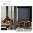 TECTAKE - Porte-bûches TUBY polyvalent noir - vignette