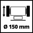 EINHELL - Touret à meuler TC-BG 150 B - Ø150 - Taille de grain K36 - 350 W - vignette