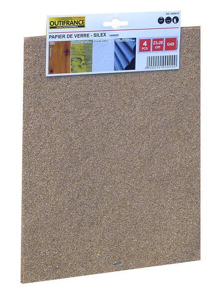 OUTIFRANCE - Papier Silex 23x28 Cm Gr.100 - Lot De 50 Feuilles - large