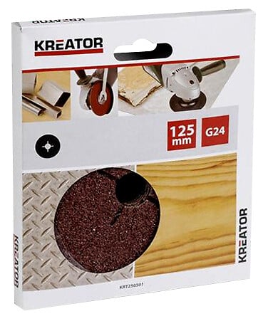 KREATOR - Lot De  5 Disques Abrasifs Pour Meuleuse - Grain 100 - à˜ 125 Mm - large