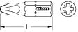KS TOOLS - KSTOOLS - Embout de vissage pozidriv nÂ°2 - L 25mm - 911.2223 - vignette