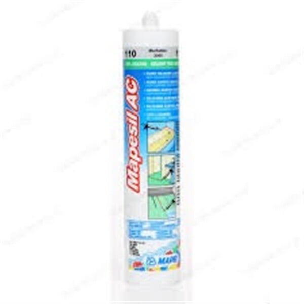 MAPEI - Mastic silicone MAPESIL AC - Coloris: 120 Noir- réf : 4812042IT - large