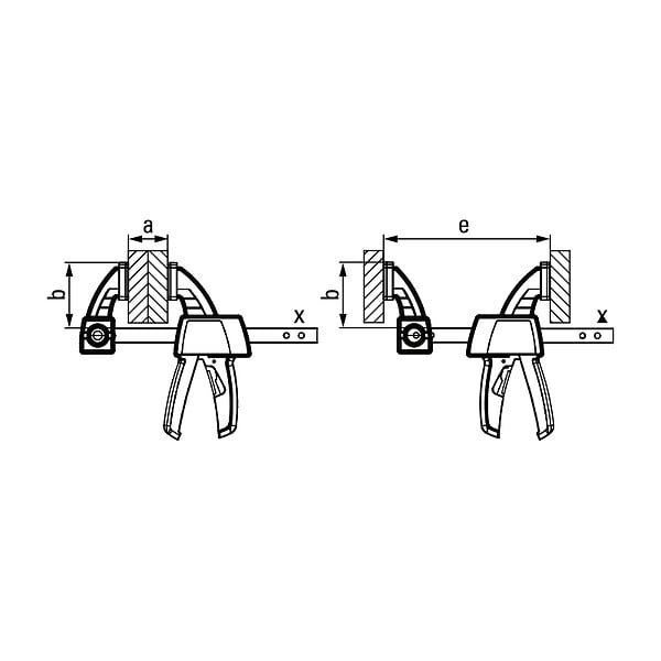 BESSEY SER - Serre joint une main Bessey Ser EZS458 - large