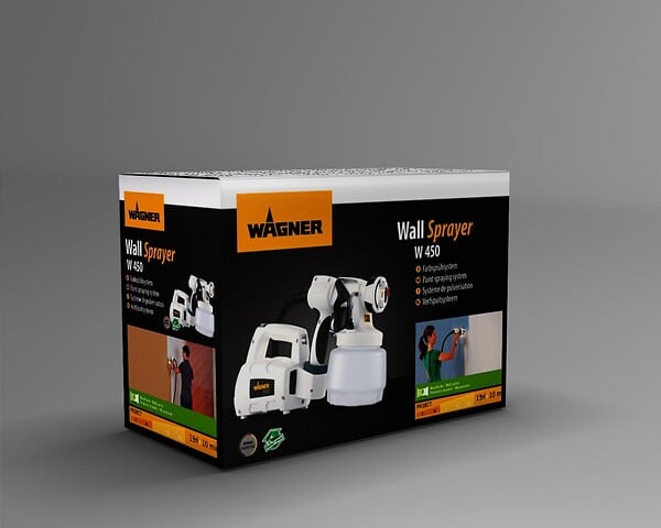 WAGNER - Pistolet peinture basse pression WAGNER Wall sprayer w 450 - large
