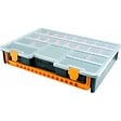 INTEC - Boîte de rangement professionnelle Organiseur 23 compartiments amovibles Noir Orange 44.3 x 31.7 x 8 cm (L x l x h) INTEC - vignette