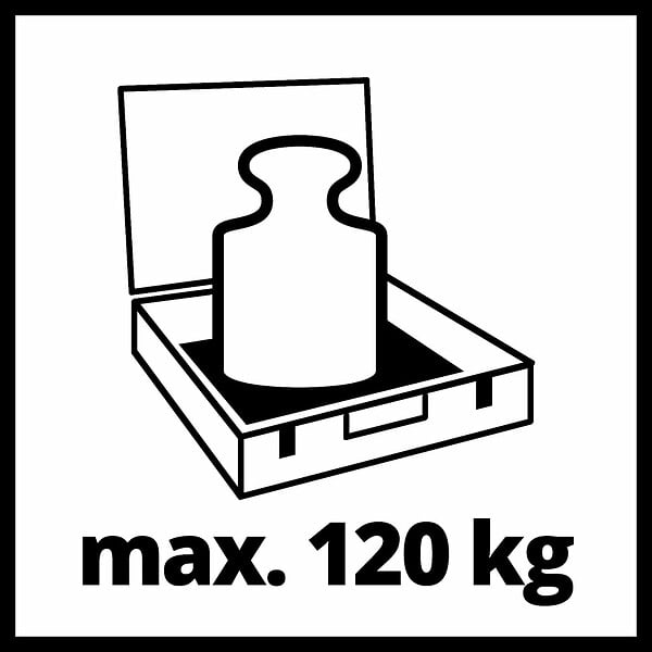 EINHELL - Système de rangement E-Case L avec roues - Charge utile jusqu'à 120 kg - large