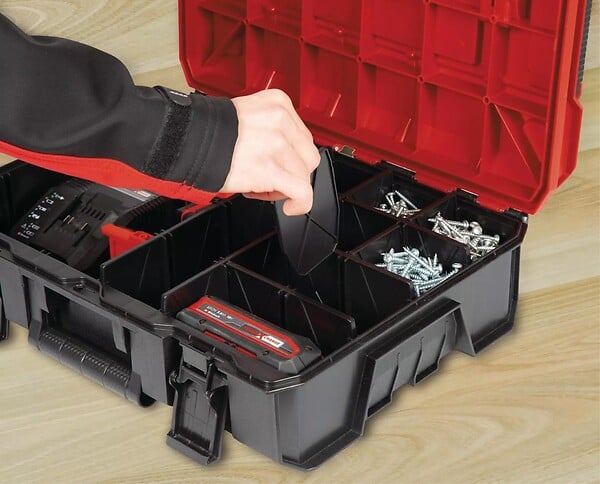 EINHELL - Kit de casiers en plastique pour coffrets E-CASE EINHELL 4540012 9 pièces - large