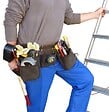 OUTIFRANCE - Ceinture à  outils pro cuir 11 compartiments - vignette