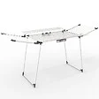 VOUNOT - Sechoir a linge etendoir sur pied avec ailes hautes 175x92x106cm Blanc - vignette