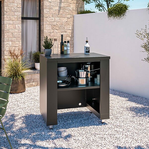 OVIALA - Cuisine d'extérieur 3 modules avec gazinière - large