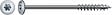 SPAX - Lot De 20 Vis Acier Tête Fraisée Bombée Torx Spax, Diam.6 Mm X L.180 Mm - vignette