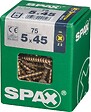 SPAX - Lot De 75 Vis Acier Tête Fraisée Pozidriv Spax, Diam.5 Mm X L.45 Mm - vignette