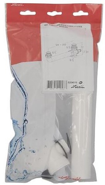 NICOLL - Vidage évier 2 cuves égales Nicoll - Ø40mm - PVC - Blanc - large