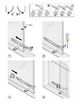 HETTICH - Serrure de vitrine acier en applique HETTICH, axe 22 mm - vignette
