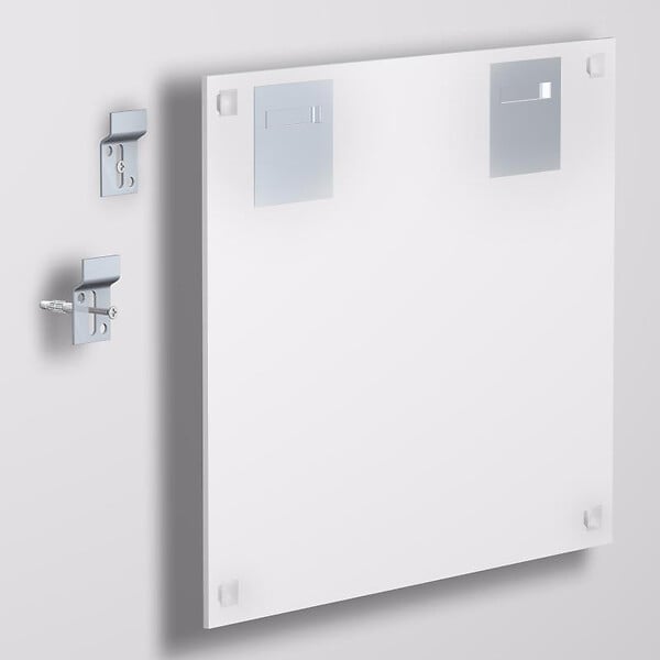 ARTITEQ - Pack 4 supports muraux pour plaques Dibond - Accessoire Cimaise Artiteq - large