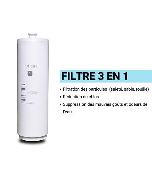 APIC - Filtre de rechange 3 en 1 - Osmoseur Luxis RO-UX-600G - large