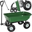 TECTAKE - Chariot de jardin 300 kg avec benne basculante vert - vignette