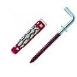 RED HEAD - Lot de 4 chevilles et gonds couleur RED HEAD, Diam.6 mm x L.37 mm - vignette
