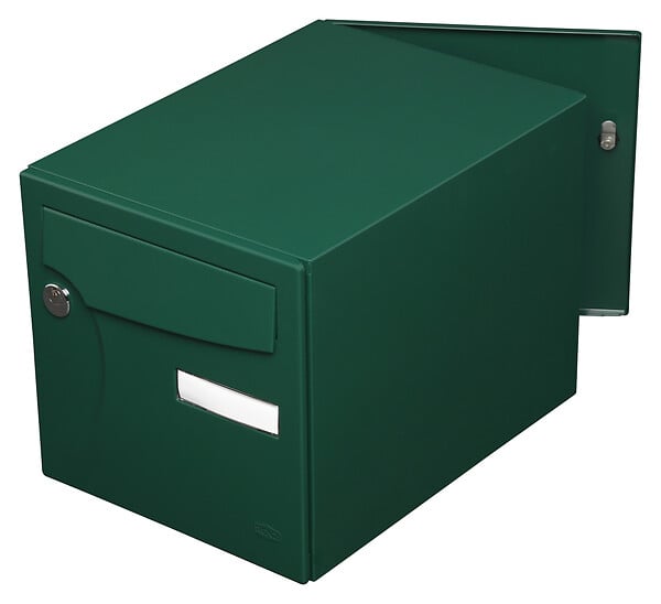 CENTRALE BRICO - Boîte Aux Lettres Normalisée 2 Portes Extérieur Renz Acier Vert Brillant - large