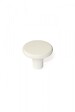 CENTRALE BRICO - Lot De 6 Boutons De Meuble Rond Blanc Plastique H.27 X L.33 X P.33 Mm - vignette