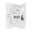 CENTRALE BRICO - Lot De 6 Boutons De Meuble Rond Blanc Plastique H.27 X L.33 X P.33 Mm - vignette