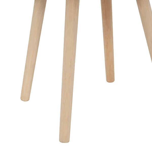 ATMOSPHERA - Table d'appoint Table de chevet 2 portes effet lattes Beige crème  H 54 cm - large